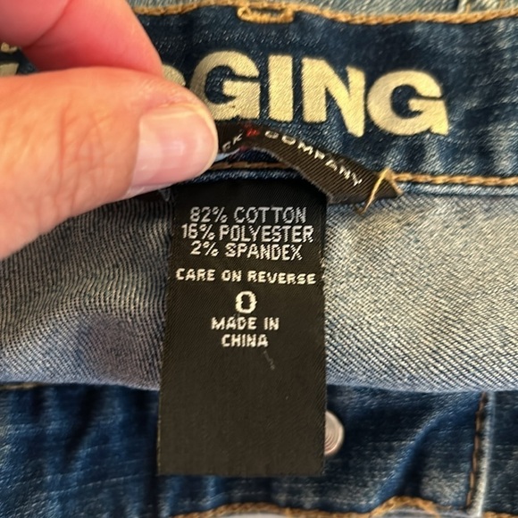 New York & Company Medium Wash Denim Moto Style Low Rise Legging Jeans Size 0 - Picture 6 of 7